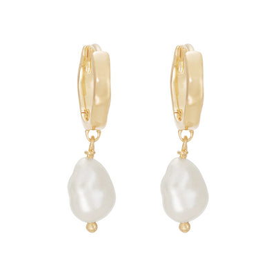 Kirstin Ash Solstice Pearl Hoop Earrings