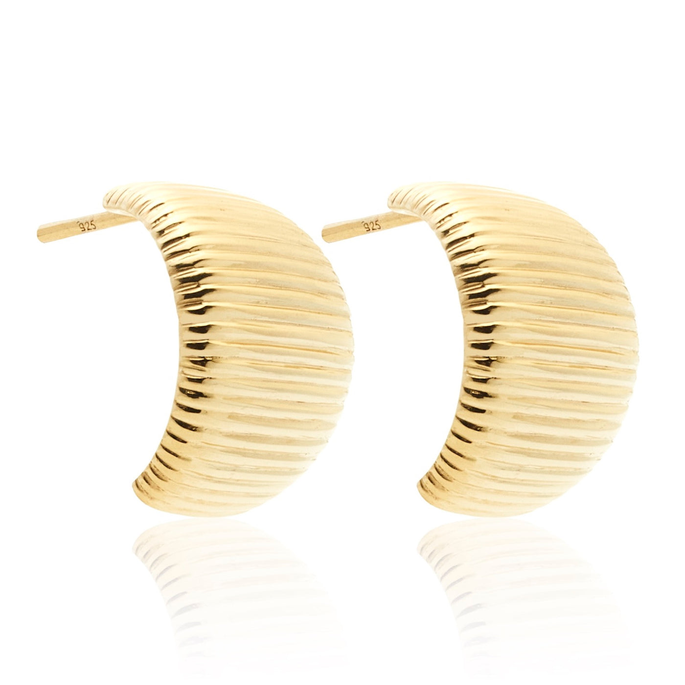 Silk & Steel Nautica Hoop Earrings | Gold