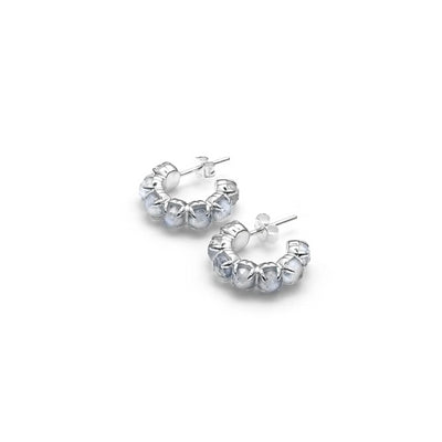 SGC Halo Cluster Moonstone Earrings
