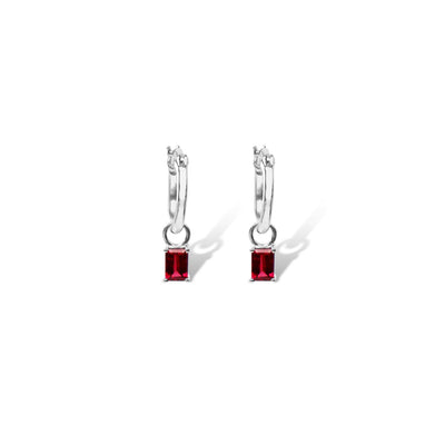 Luna 'Juliet' Rhodolite Garnet Sterling Silver Earrings