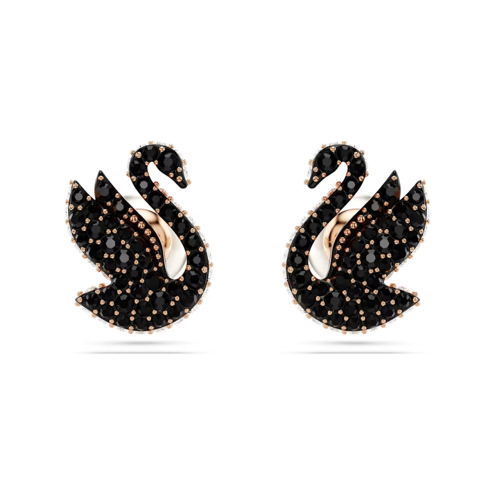 Swarovski Swan Stud Earrings