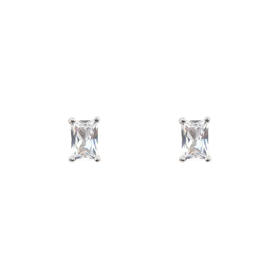 Grace 'Azure' Elegance Earrings | Silver CZ