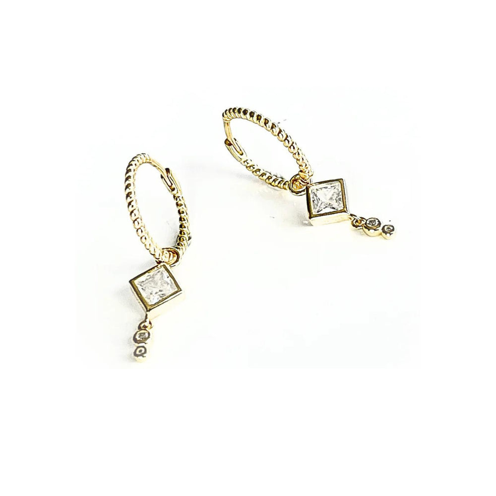 Lindi Kingi Into the Light | Celeste Earrings | CZ Gold