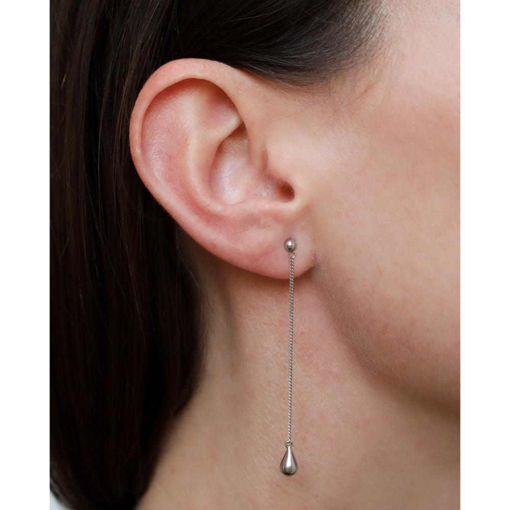 Boh Runga Droplet Drop Earrings | Sterling Silver