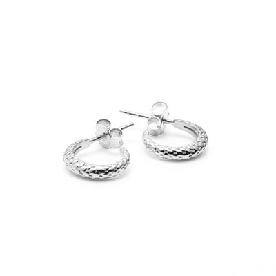 Silk+Steel | Small Infinity | Hoops Earrings | Silver