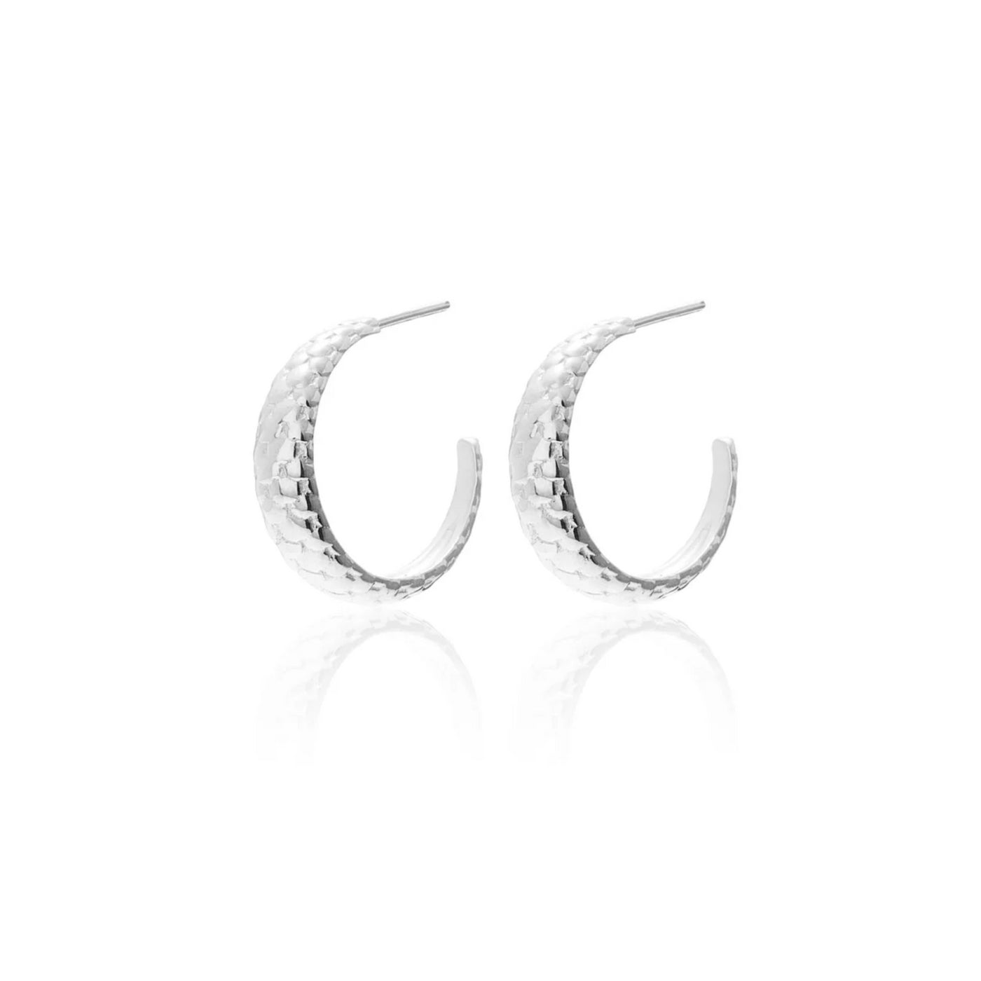 Silk and Steel | Medium Infinity | Hoop Earrings