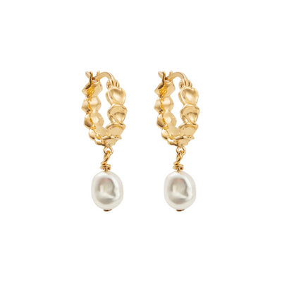 Kirstin Ash | Vacation | Gold Plated | Fresh Water Pearl | Drop | Earrings