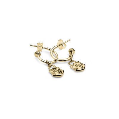 Stolen Girlfriend Club | Shield | Gold Plated | Anchor Earrings