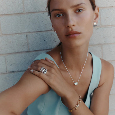 Kirstin Ash | Rise Oversized Studs | Stg