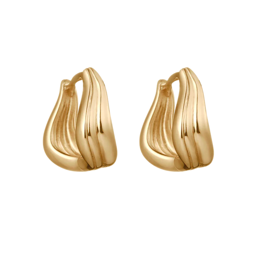 Kirstin Ash | Rise Hoops | YG Plated