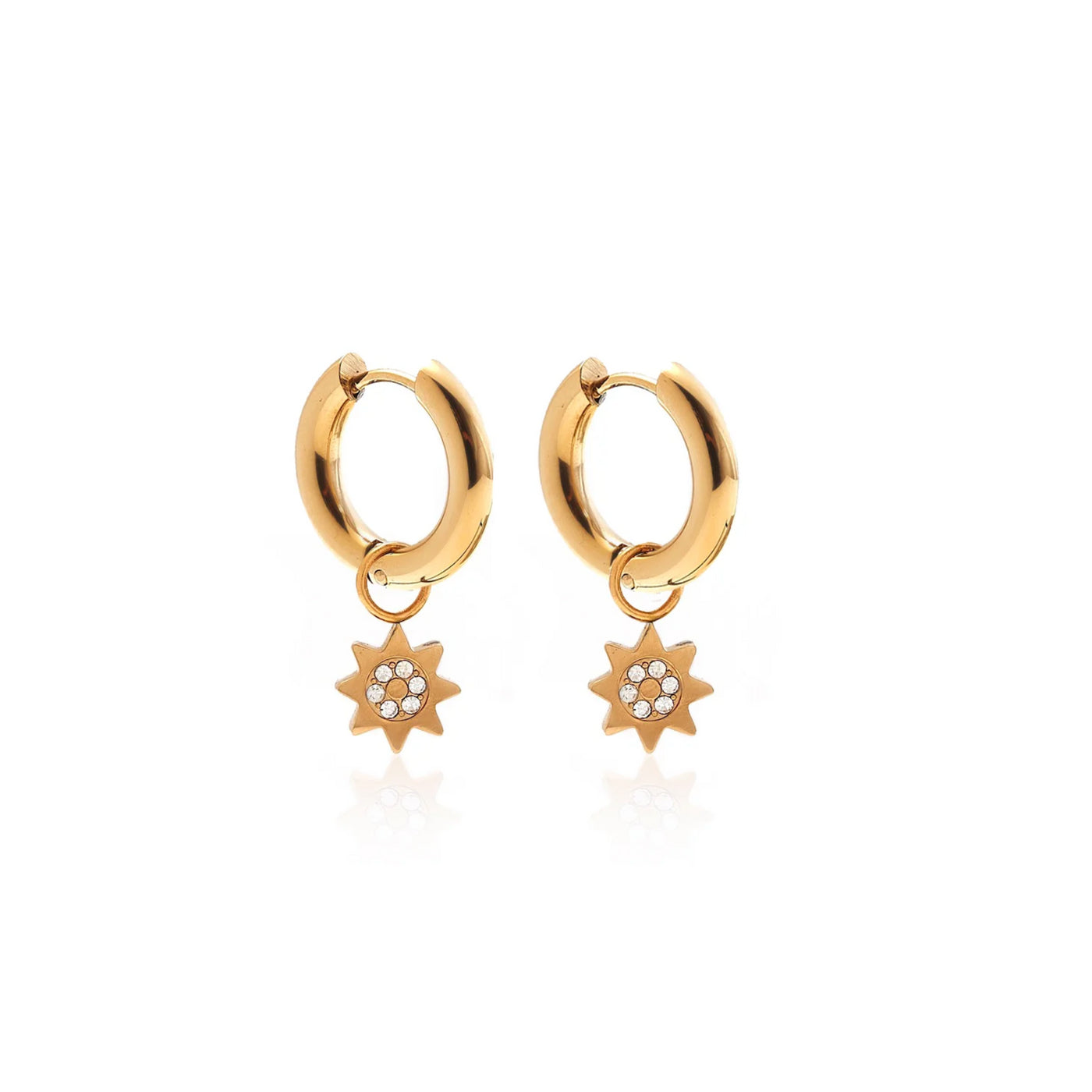 Silk and Steel | Nova | Gold Plated | Hoop Earrings