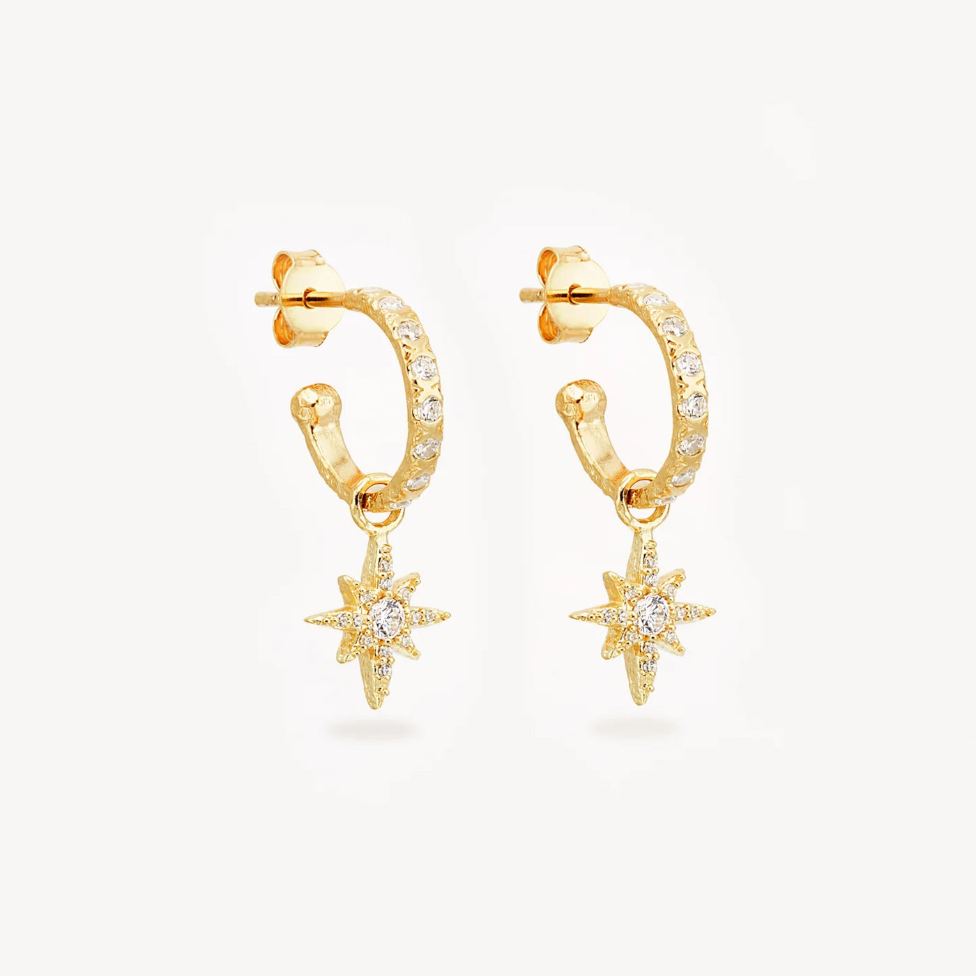 By Charlotte | Dancing in Starlight | Gold Vermeil | Hoops