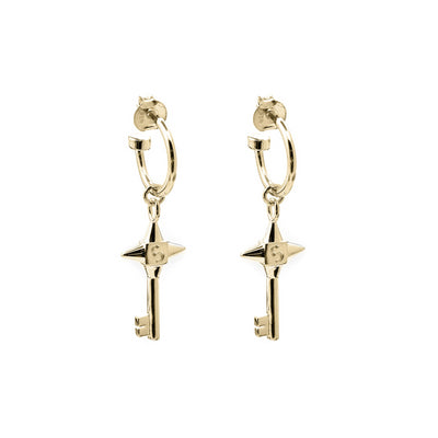 Stolen Girlfriend Club | Love Key | Gold Plated | Anchor Earrings