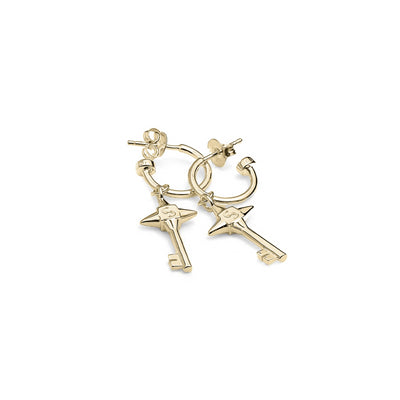 Stolen Girlfriend Club | Love Key | Gold Plated | Anchor Earrings