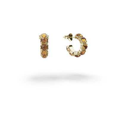 Stolen Girlfriends Club | Halo Cluster | Earrings | Citrine | YGP