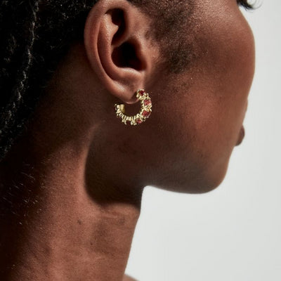 Stolen Girlfriends Club | Halo Cluster | Earrings | Citrine | YGP