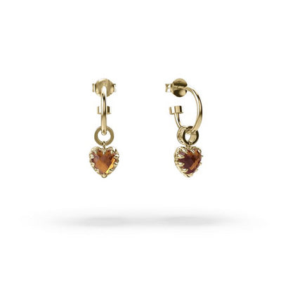 Stolen Girlfriends Club | Love Anchor Earrings | Citrine | YGP