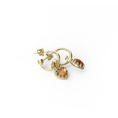 Stolen Girlfriends Club | Love Anchor Earrings | Citrine | YGP