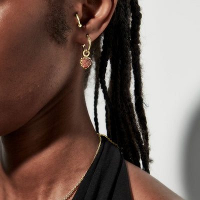 Stolen Girlfriends Club | Love Anchor Earrings | Citrine | YGP