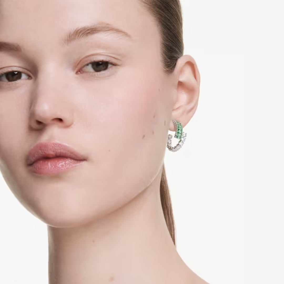 Swarovski Matrix Hoop Earrings