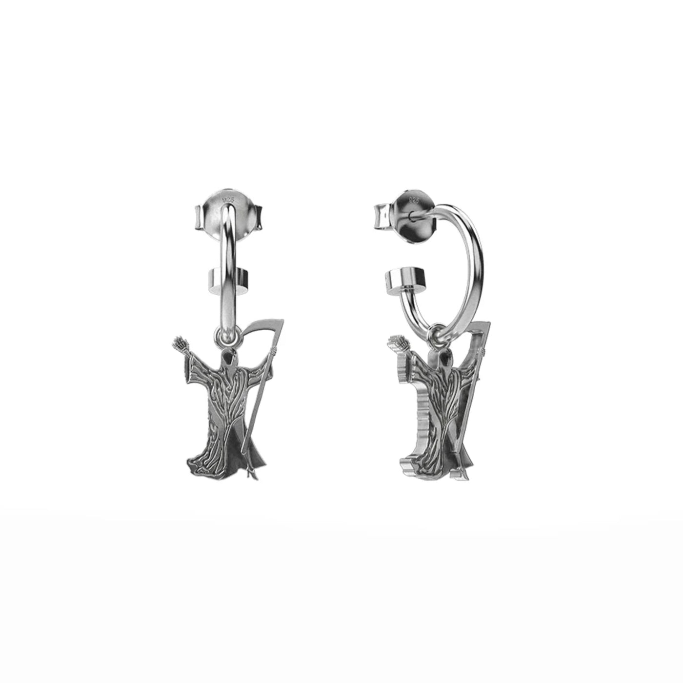 Stolen Girlfriends Club Grim Reaper Anchor Sleeper Earrings | Sterling Silver