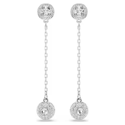 Swarovski Una Angelic Drop Earrings | Rhodium Plated