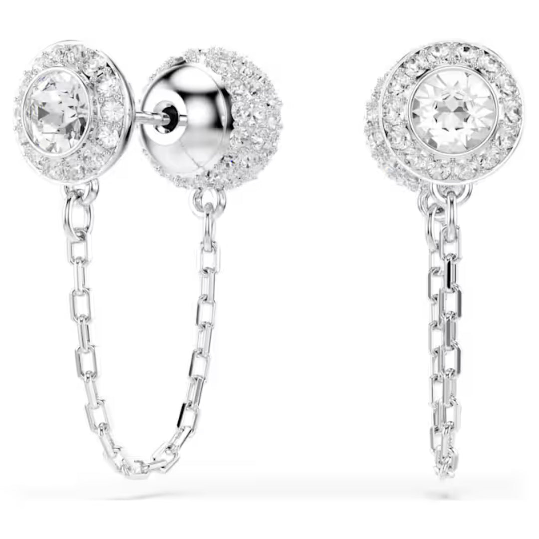 Swarovski Una Angelic Drop Earrings | Rhodium Plated