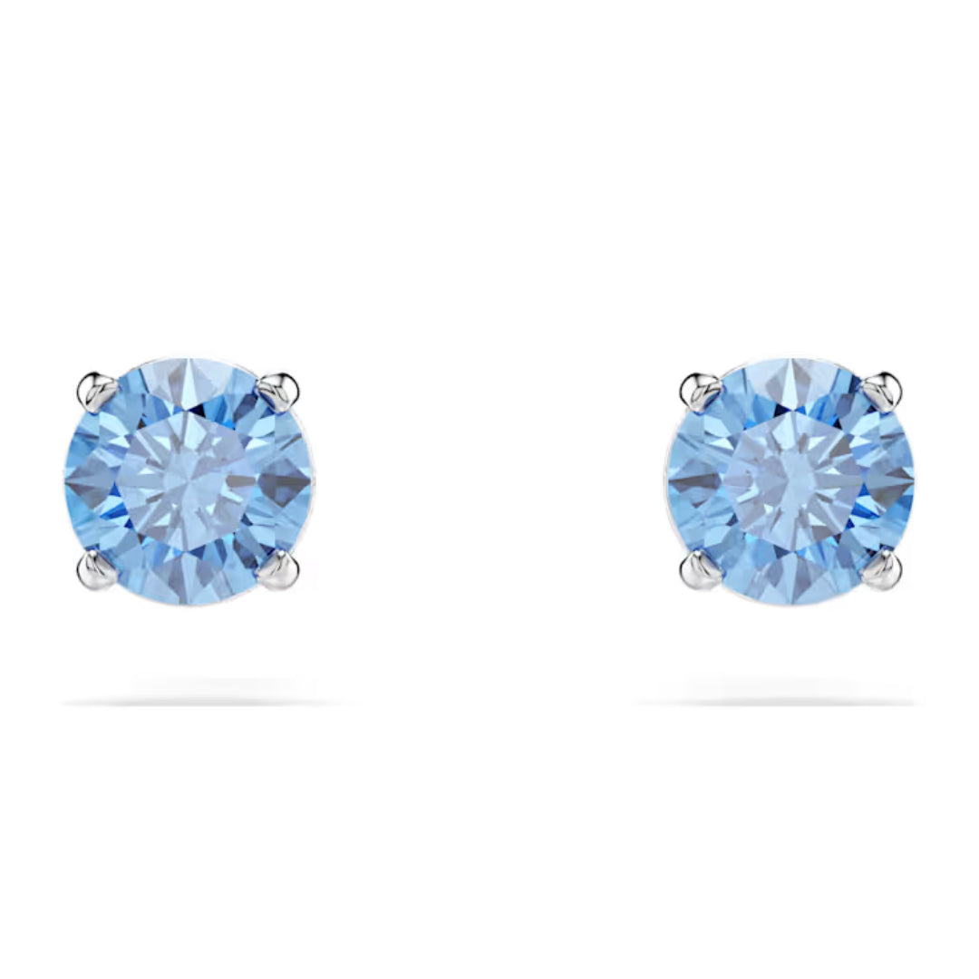 Swarovski Stilla Attract Stud Earrings | Rhodium Plated