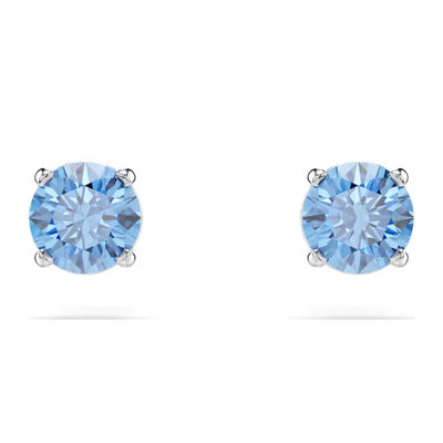 Swarovski Stilla Attract Stud Earrings | Rhodium Plated