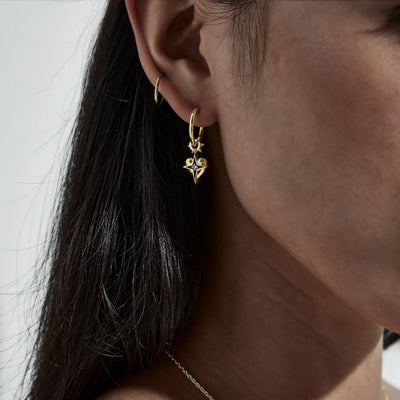 Stolen Girlfriends Club Celestial Heart Anchor Sleepers | 18K Gold Plated