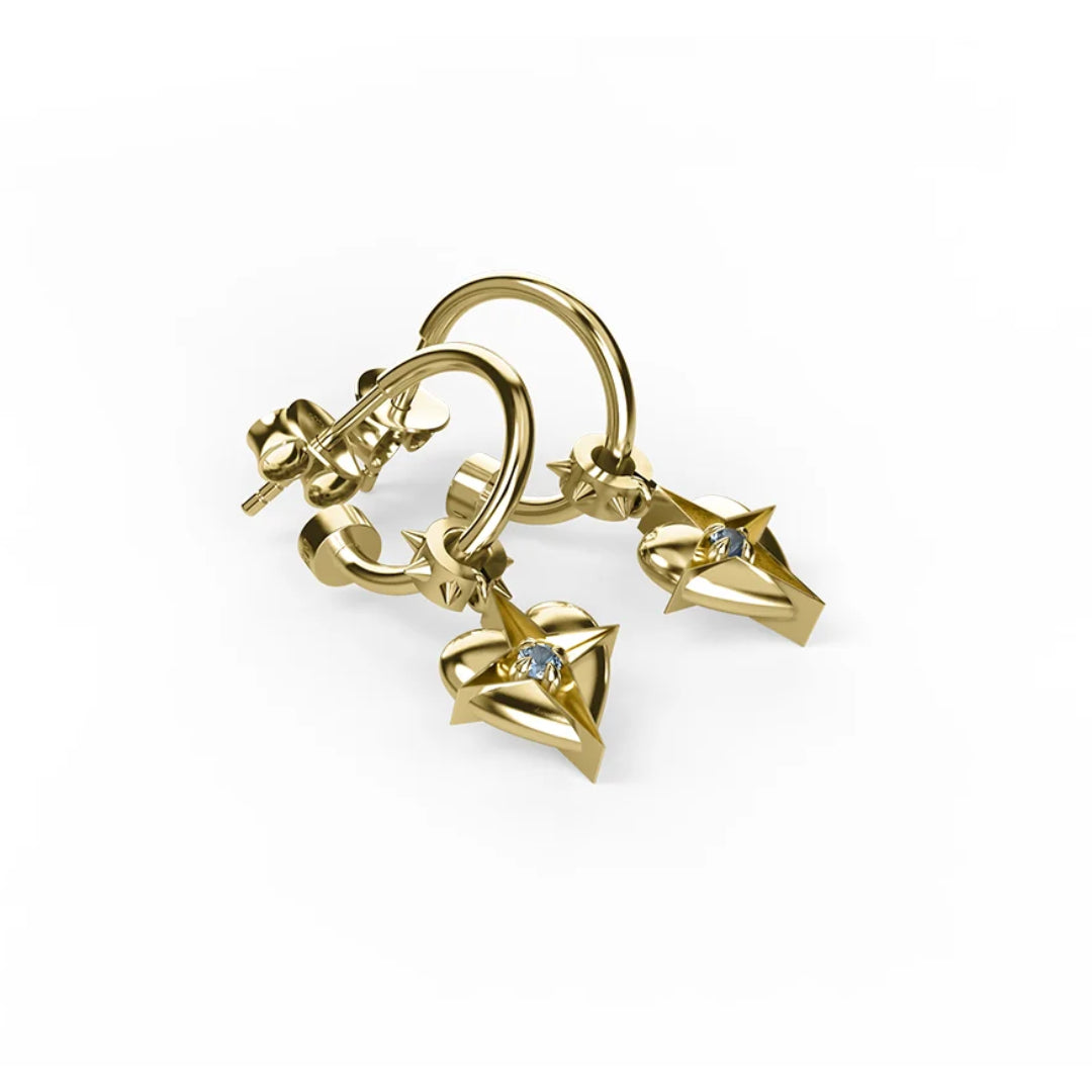 Stolen Girlfriends Club Celestial Heart Anchor Sleepers | 18K Gold Plated