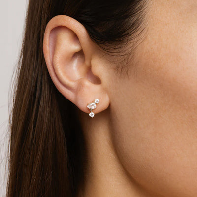 by charlotte | No Rain, No Flowers Stud | Earrings | Sterling Silver