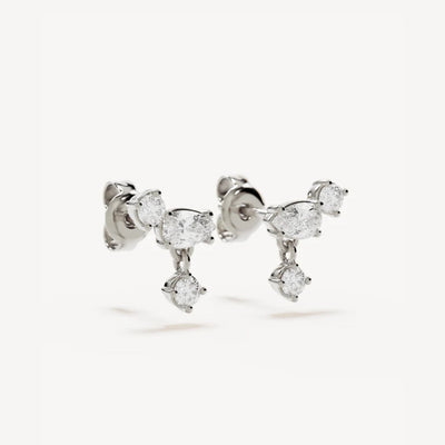 by charlotte | No Rain, No Flowers Stud | Earrings | Sterling Silver
