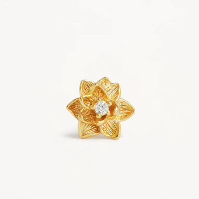 by charlotte | Bloom Within Lotus Stud | Earrings | 18k Gold Vermeil