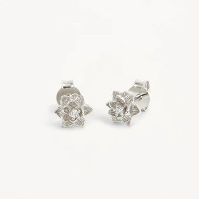 by charlotte | Bloom Within Lotus Stud | Earrings | Sterling Silver