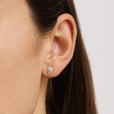 by charlotte | Bloom Within Lotus Stud | Earrings | Sterling Silver