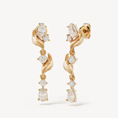 By Charlotte 18k Gold Vermail 'Through the Seasons' Drop Earrings