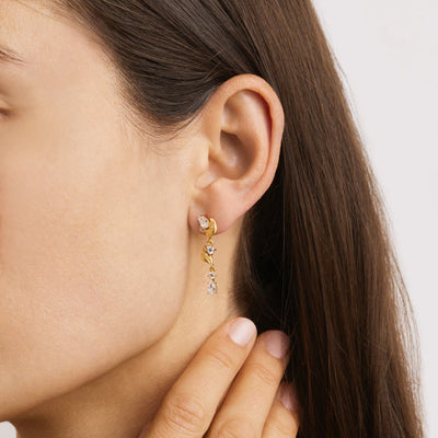 By Charlotte 18k Gold Vermail 'Through the Seasons' Drop Earrings