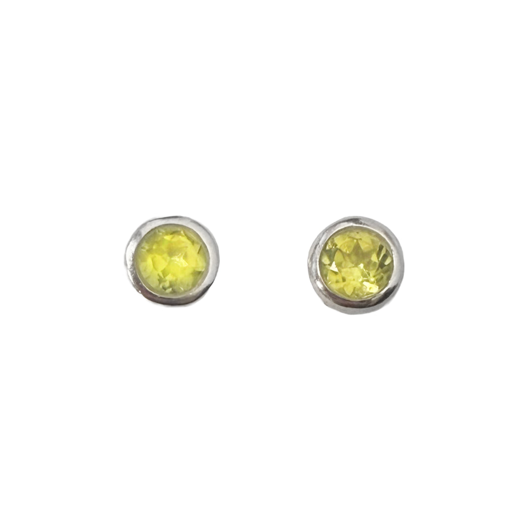 Peridot Studs | Sterling Silver