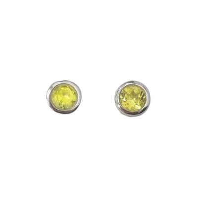 Peridot Studs | Sterling Silver