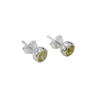 Peridot Studs | Sterling Silver