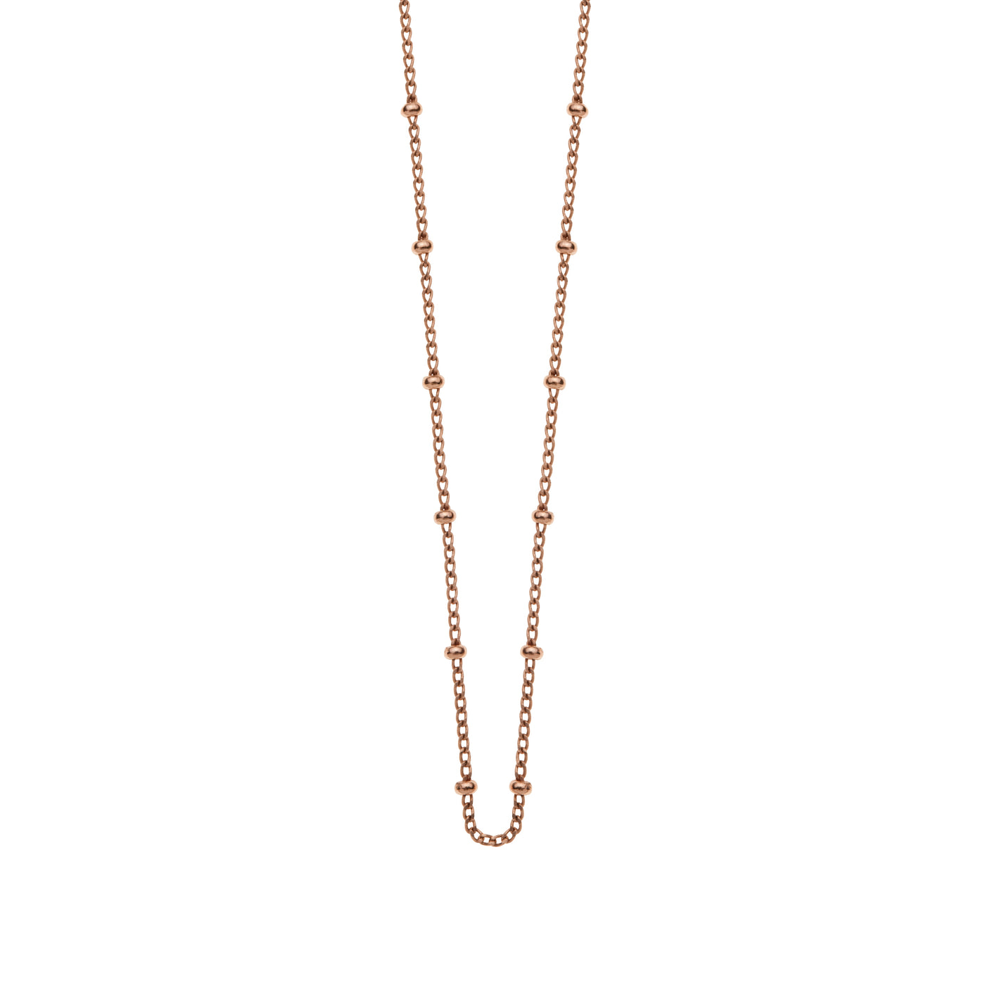 Kirstin Ash Bespoke Ball Chain (14-16") in Rose Gold Vermeil