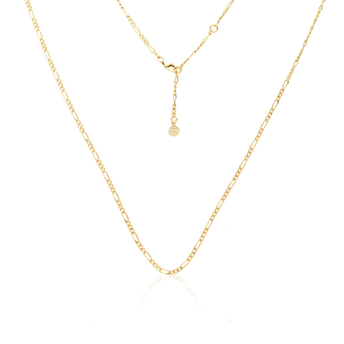 Silk & Steel Figaro Fine Necklace | Gold