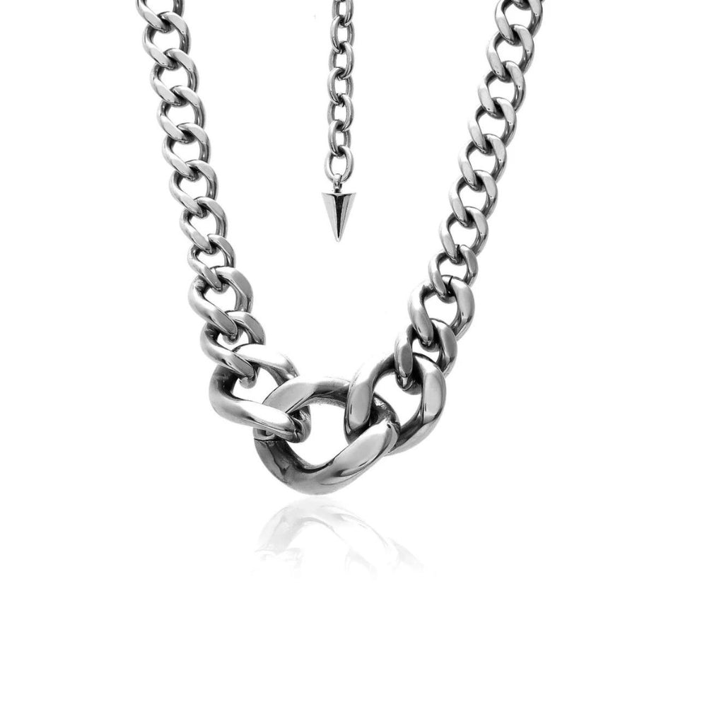 Silk & Steel Phoenix Graduating Curb Chain NL | Silver