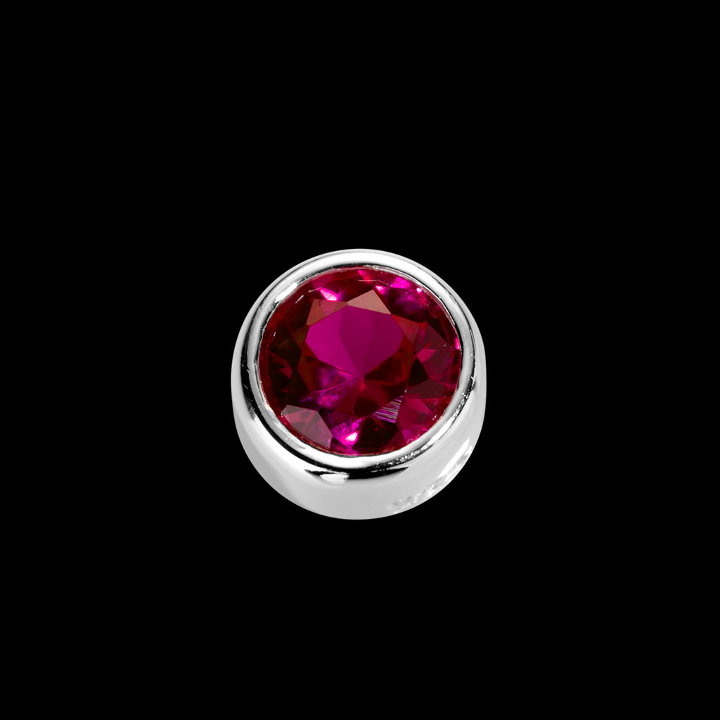 Stow Charm | Sterling Silver | Passion | Ruby CZ