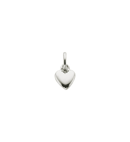 Kirstin Ash Heart Charm in Silver