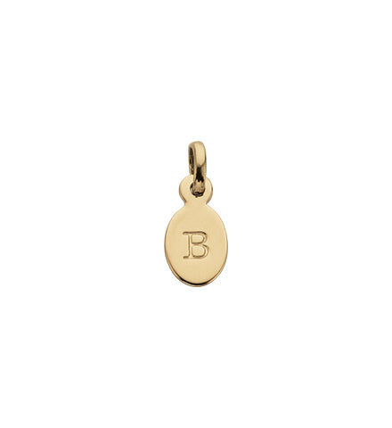 Kirstin Ash Oval Initial (B) in Gold Vermeil