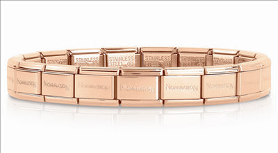 Nomination | Classic Band Stainless Steel Rose Gold Bracelet (single link)