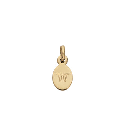 Kirstin Ash Oval Initial (W) in Silver