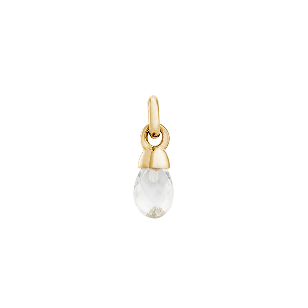 KA Clear Quartz (18k Gold Vermeil) Charm